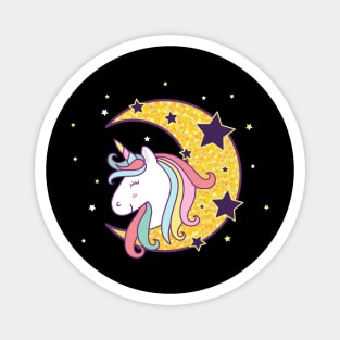 Unicorn Moon Stars Magnet